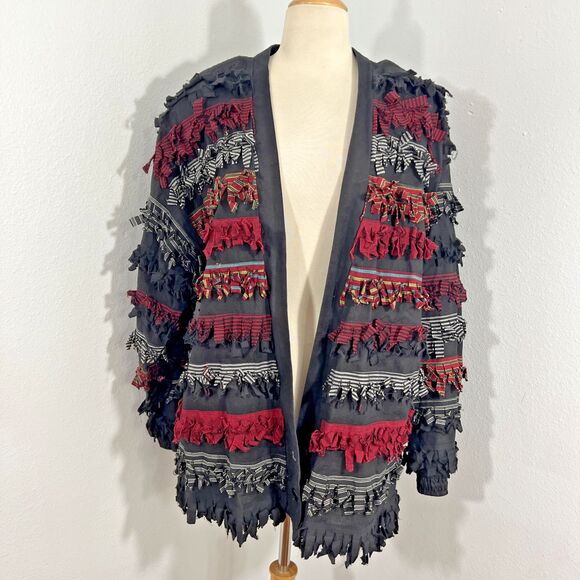 Southern Image Jacket Womens Small Patchwork Artsy Boho Maximalist 90s Y2K‎ - Picture 2 of 9